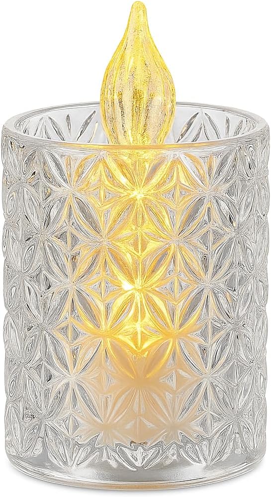 72 Pieces 24pcs LED Tea Lights Flickering Flameless Candles (Battery Operated 3.6x6.5cm Candle Lights for Home – Wedding – Party – Decoration – Event)