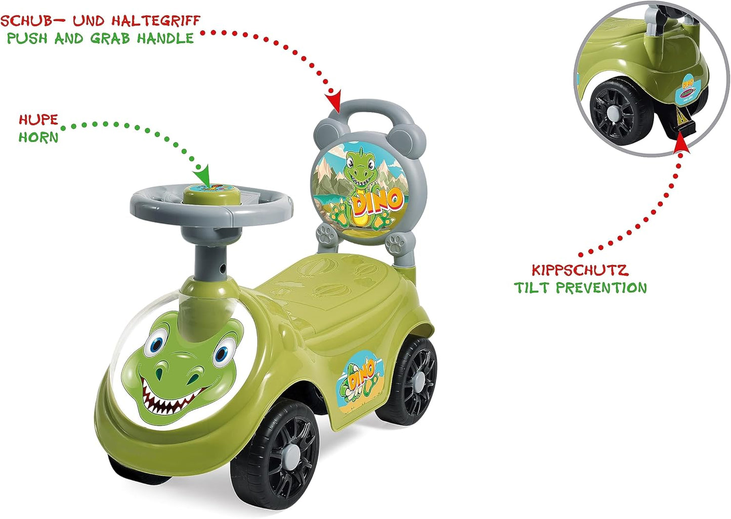 Ride On Car Toy for Kids | Battery-Powered Ride On Car with Realistic Sound & Lights | Perfect for Toddlers & Children, 3-6 Years, Safe & Durable, Easy Assembly, Red