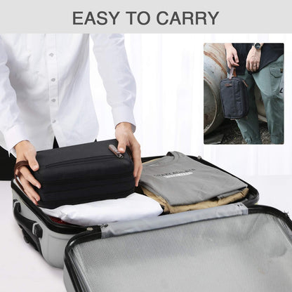 Men's Travel Toiletry Organizer Bag – Compact, Waterproof, and Multi-Compartment Travel Essentials Kit for Toiletries, Grooming, and Cosmetics – Durable Hanging Design for Easy Access,Assorted