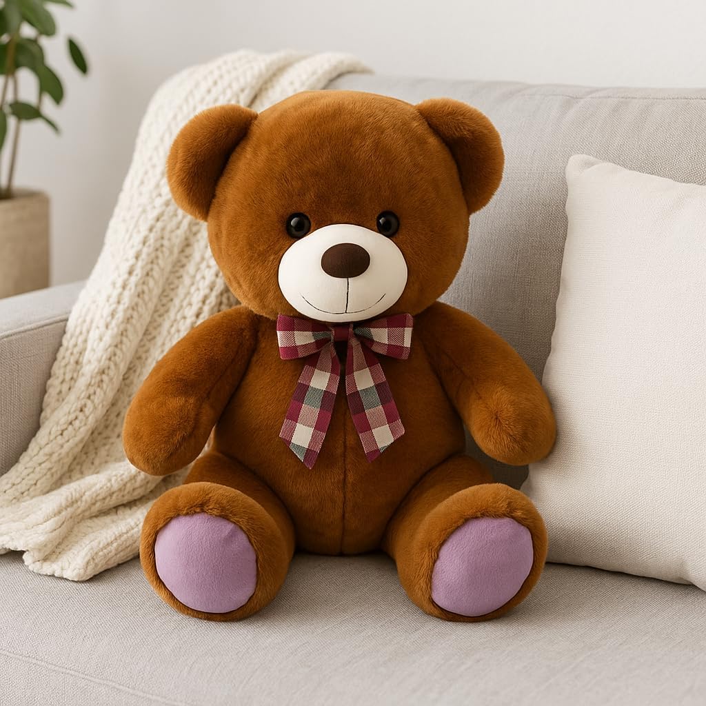 72 Pieces Dark Brown Teddy Bears (35cm - Plush Stuffed Animal for Kids – Home Décor)