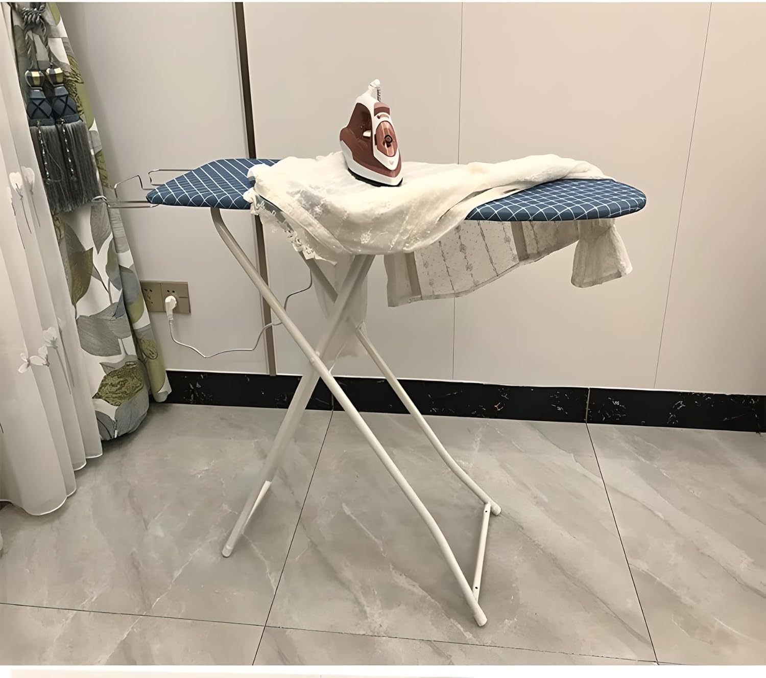 72 Pieces Large Folding Ironing Boards with Adjustable Height (Non-Slip Surface – Steam Iron Rest – Retractable Legs – and Heat-Resistant Cover – 36 x 12 Inch – Portable and Durable – Assorted Colors)