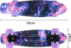 96 Pieces Mini Cruiser Skateboards with Wheels for Kids (Teens – Youths – colourful theme- Portable – Fun Skateboard 41x12cm)