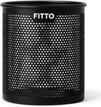 144 Pieces Round Pen Holders (10x8cm Black for Office Desk Organization)