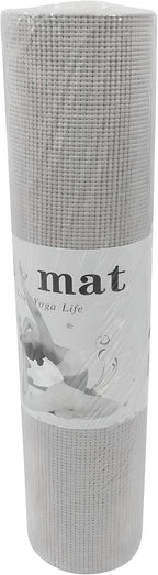 96 Pieces 4mm Thick Yoga Mats (61x183cm - Non-Slip – Eco-Friendly Exercise Mat for Yoga – Pilates – Fitness – and Home Workouts - Extra Cushioning for Joint Support – Gray.)