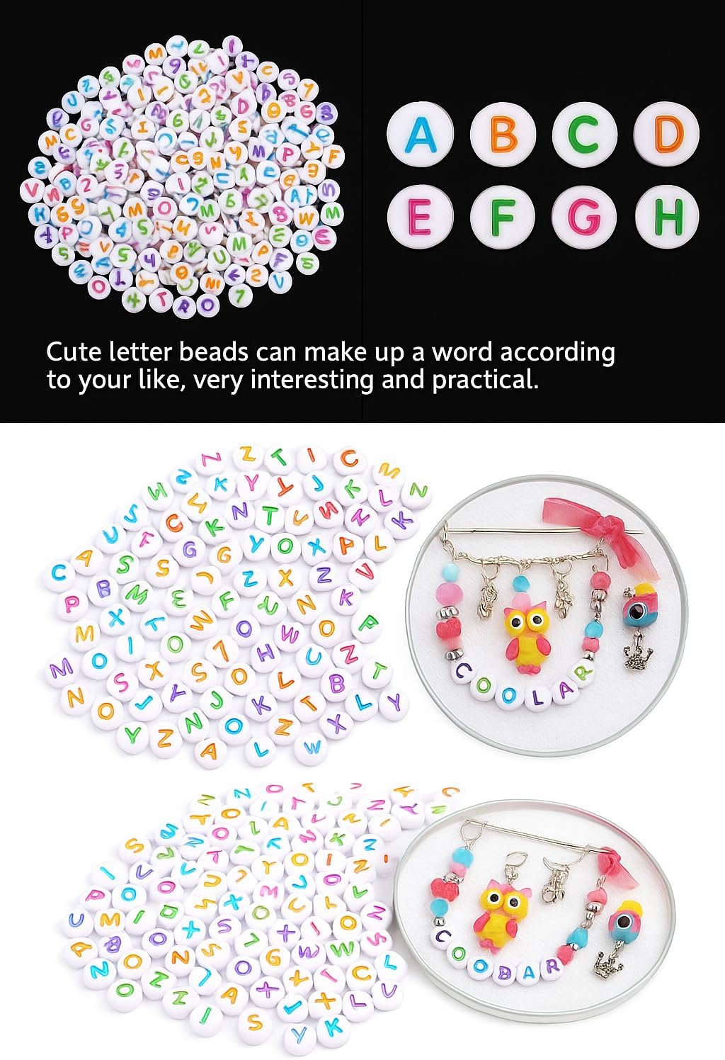 144 Pieces Craft Beads 15 Piece Sets for DIY Jewelry Making and Craft Projects