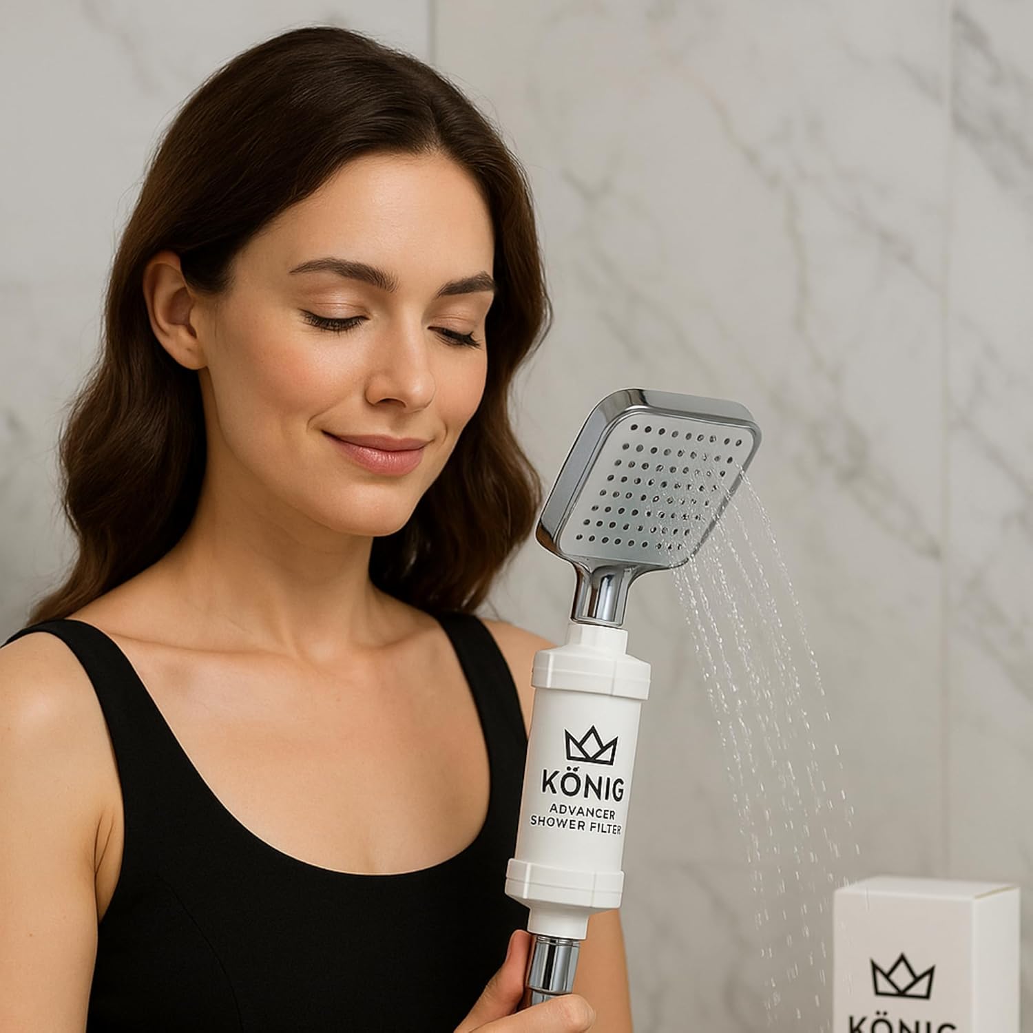 96 Pieces Konig Advanced Shower Filters for Hard Water (Removes Chlorine & Impurities – Protects Hair & Skin – Long Lasting – Easy Installation – Pack of 2)
