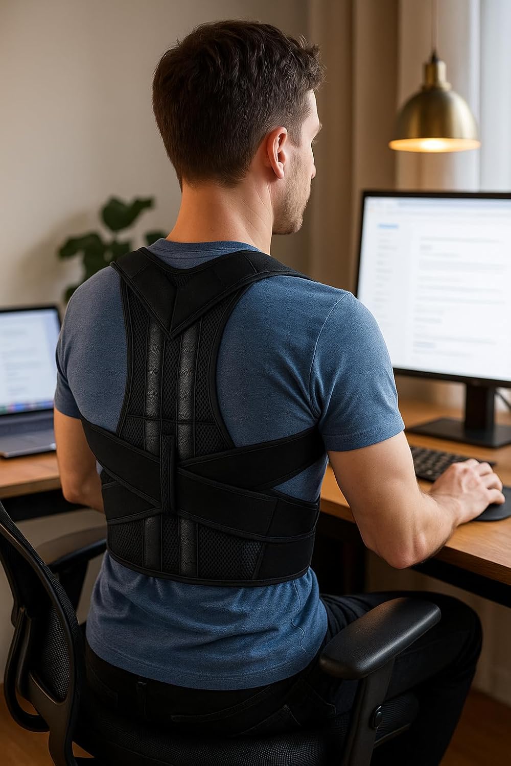 96 Pieces Magnetic Back Supports (XL – Posture Corrector – Acrylonitrile Butadiene Styrene – For Back Pain Relief)