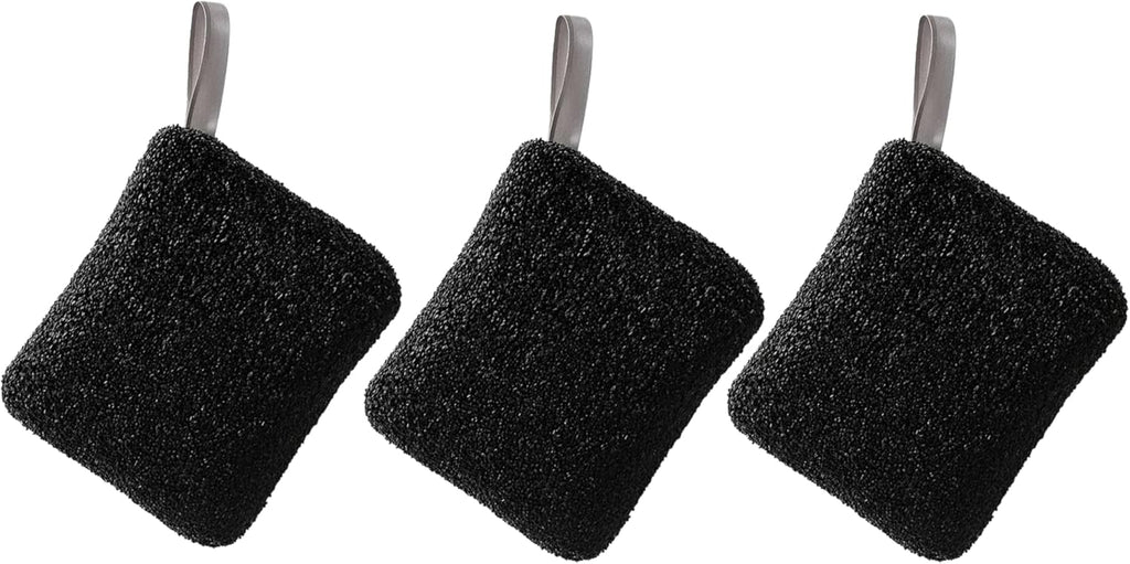96 Pieces Textured Scrubbing Cloths (Multi-Purpose Cleaning Pads – Black & White – 20.2g – Polyurethane + PET + Polyester – Pack of 3)