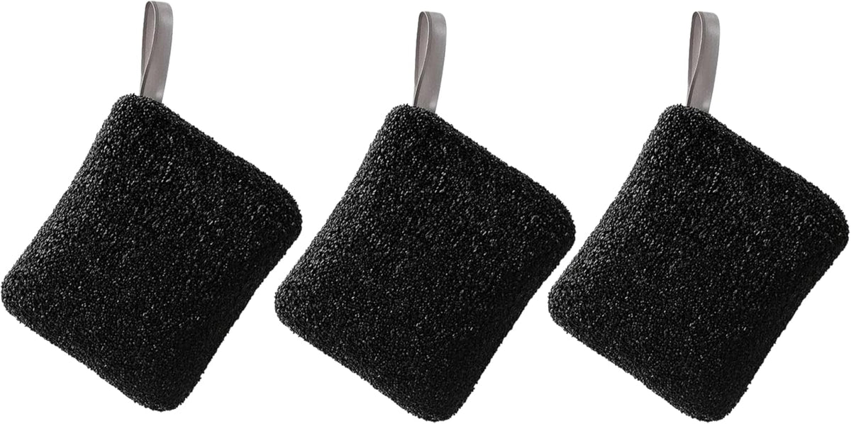 96 Pieces Textured Scrubbing Cloths (Multi-Purpose Cleaning Pads – Black & White – 20.2g – Polyurethane + PET + Polyester – Pack of 3)