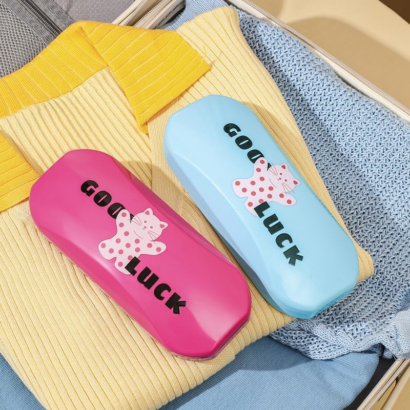 Ergonomic Hand Held Brush - Assorted color (Rose Red/Blue)