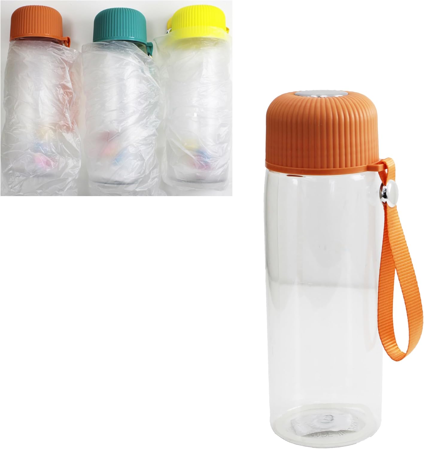 120 Pieces Plastic Sport Bottles Assorted Colors (800ml)