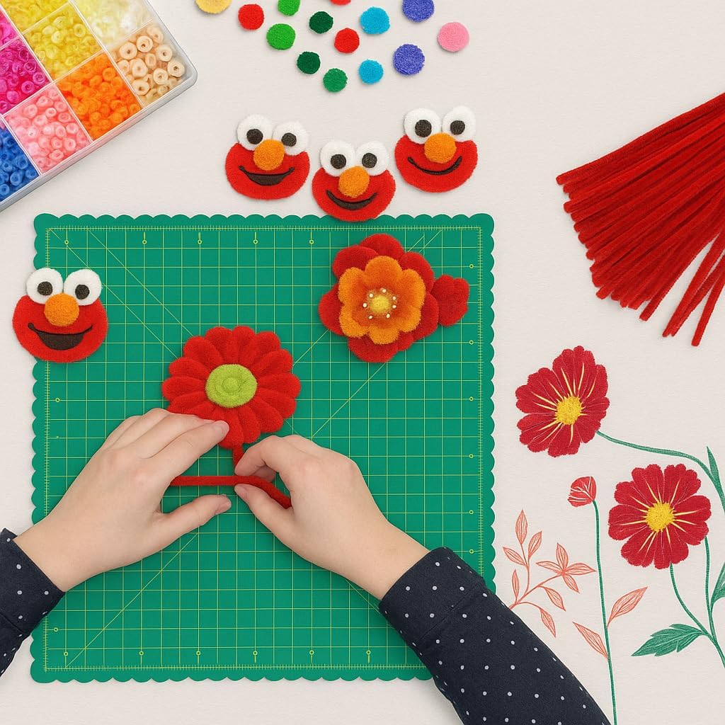 PARA CRAFT 20 PC Red Crafting Set for DIY Projects and Art Supplies