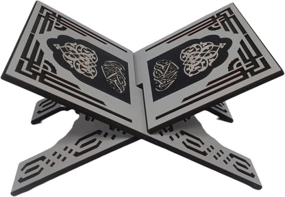 Quran Holder - Premium Wooden Book Stand, Adjustable and Foldable, Ideal for Quran Reading, Prayer, Islamic Decor, Sturdy & Elegant Design for Home, Mosque, and Gift