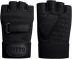 96 Pieces Workout Gloves for Men & Women - Black Breathable Gym Gloves for Weightlifting (Crossfit – Cycling with Anti-Slip Padded Palm & Adjustable Wrist Strap)