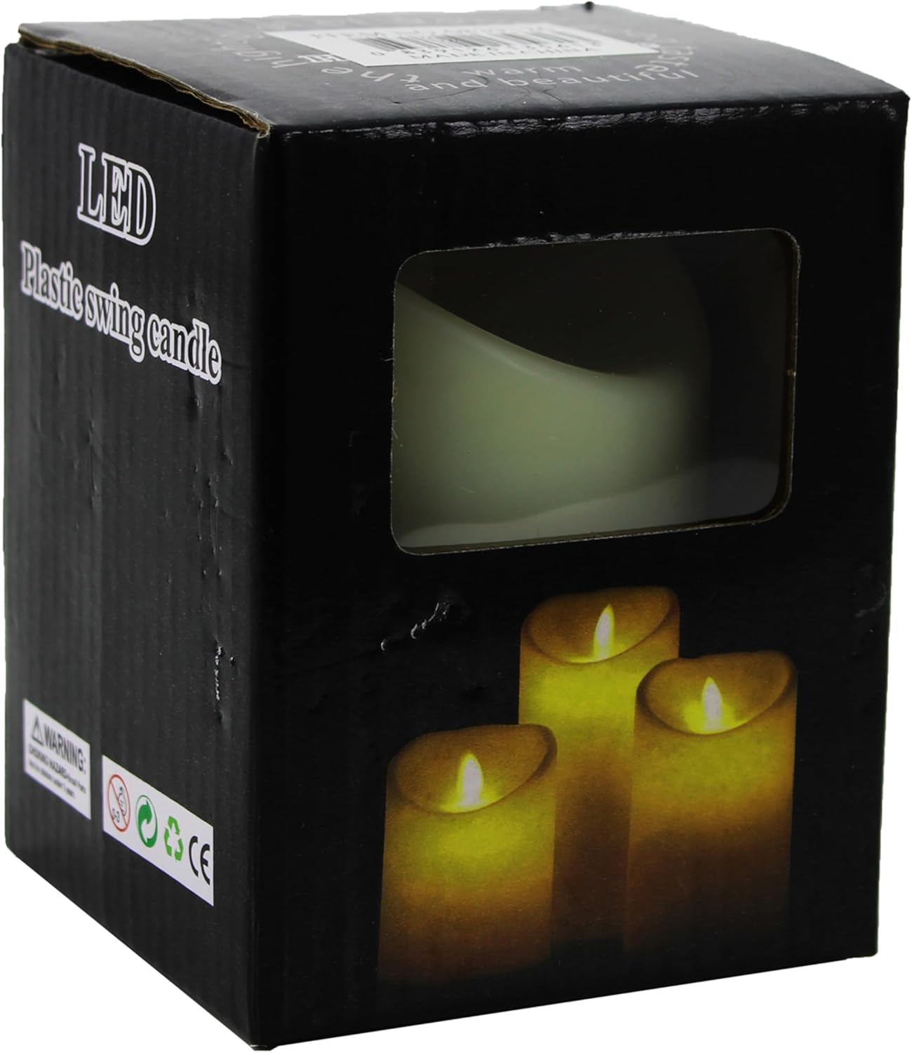 96 Pieces LED Plastic Candles (7.5x12cm – Warm Color Soft Glow Flameless Decor Light for Home – Bedroom – Party & Holiday)