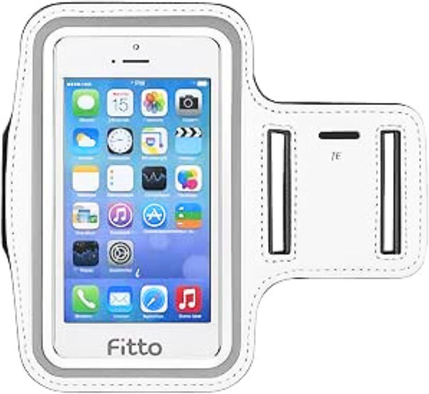 144 Pieces White Arm Bands for Running - Adjustable Cell Phone Holder for Sports and Fitness