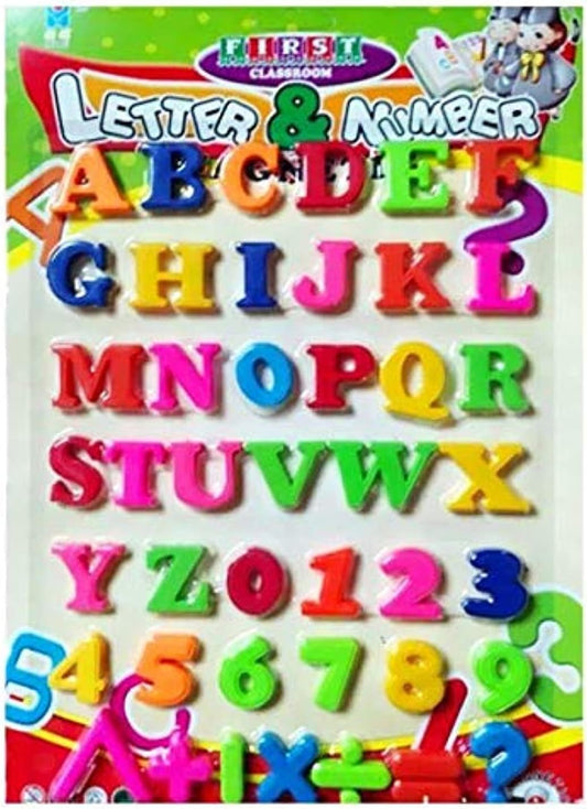Fitto Magnetic Alphabet Letters & Numbers Set – Educational Toy for Kids, 52-Piece Set, Learning, and Fun for Preschoolers, Includes Uppercase and Lowercase Letters, Numbers 0-9