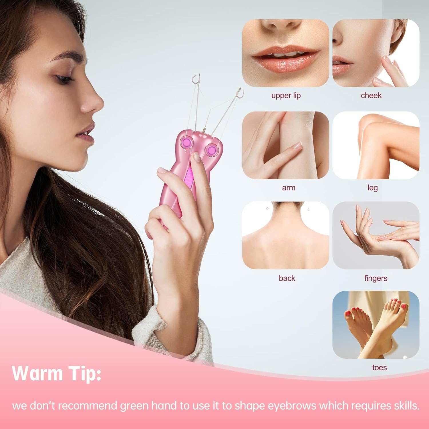 72 Pieces Facial Threading Hair Removals for Women (Professional Threading Kit for Upper Lip – Chin – Eyebrows – and Face – Precision Hair Removal with Smooth – Long-Lasting Results)