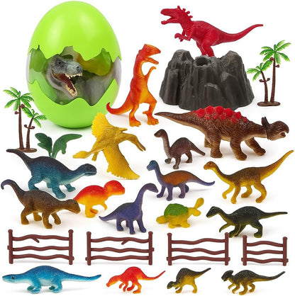 Realistic Wild Animal Figures - 27 Pc Set of Vinyl Plastic Animals for Kids