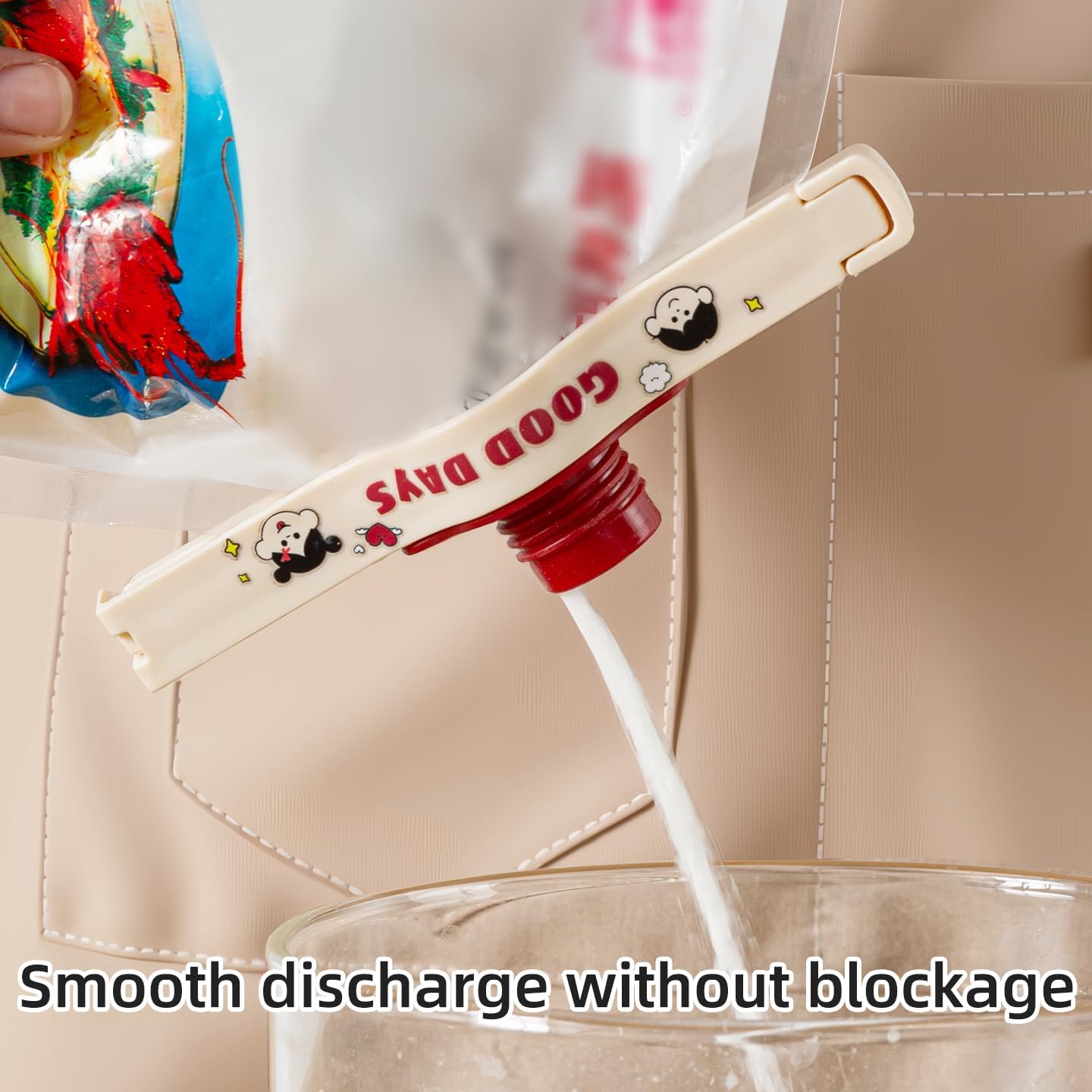 240 Pieces Sealed Bag Dispenser Clips (Cream Color)