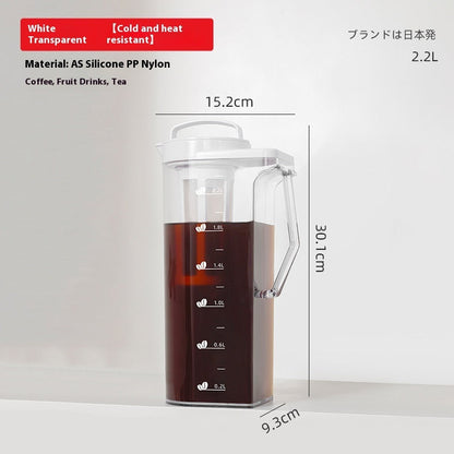 Eco-Friendly Reusable Beverage Pitcher with Measurement Markings