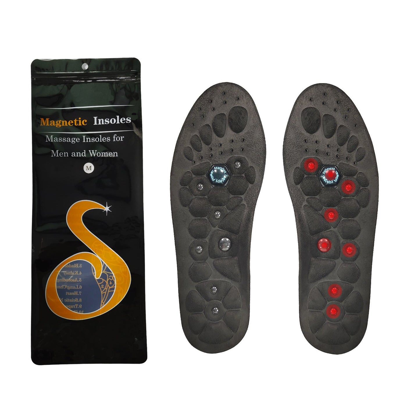 Magnetic Acupressure Insoles for Enhanced Foot Health and Circulation