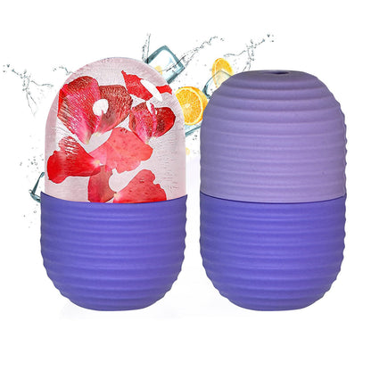 Facial Ice Cube Tray Set for Beauty Massage - Eco-Friendly Silicone