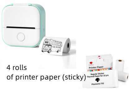 Compact Eco-Friendly Portable Label Printer for Home Organization