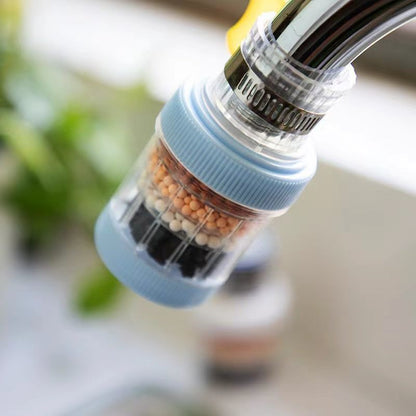 Water-Saving Faucet Water Filter with Replaceable Beads