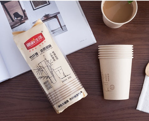 Eco-Friendly Reusable Bamboo Cup with Lid and Straw - Sustainable Drinkware