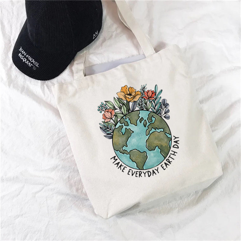 Eco-Friendly Reusable Cotton Tote Bag - Sustainable Shopping Solution
