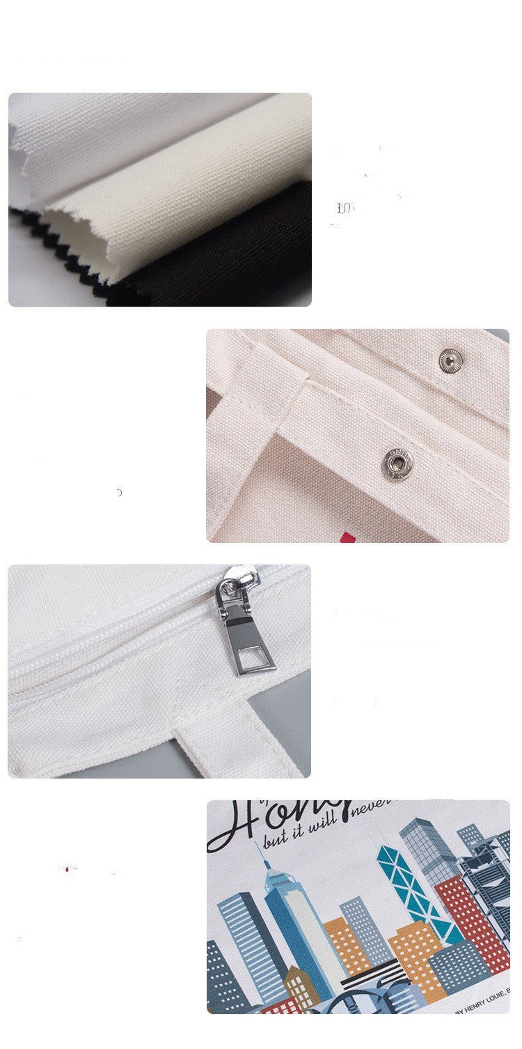 Eco-Friendly Reusable Tote Bags - Sustainable Cotton Canvas Shopping Bags