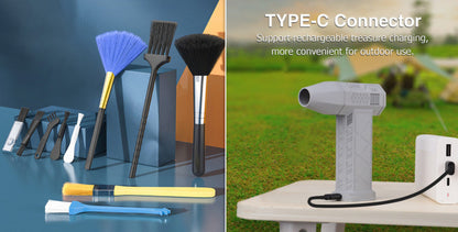Portable Eco-Friendly Turbo Blower Gun for Electronics & Workshop Cleaning