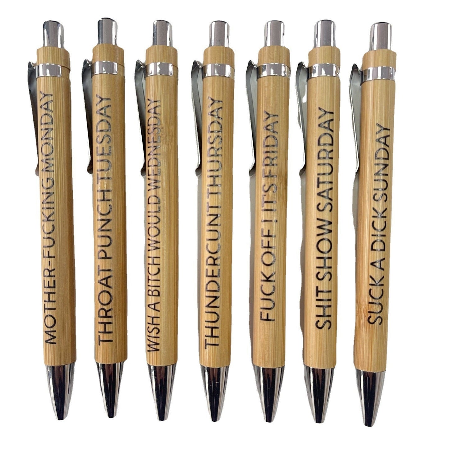 Eco-Friendly Bamboo Ball-Point Pen Set - Sustainable Writing Essentials