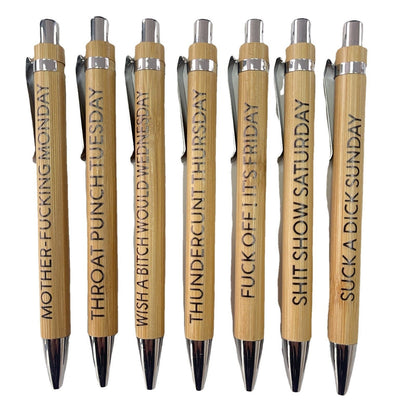 Eco-Friendly Bamboo Ball-Point Pen Set - Sustainable Writing Essentials