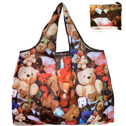 Eco-Friendly Reusable Shopping Bag - Durable Floral Tote for Groceries