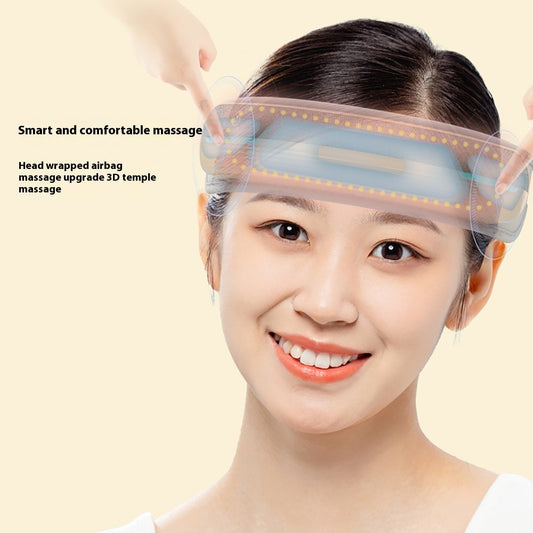 Light Blue Curved Head Massager for Relaxation and Wellness