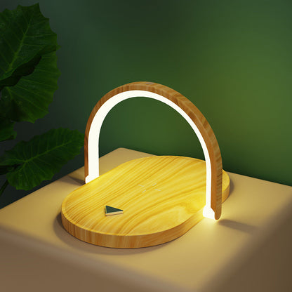 Wireless Charger Night Light & Phone Holder - Eco-Friendly Multi-Functional Station