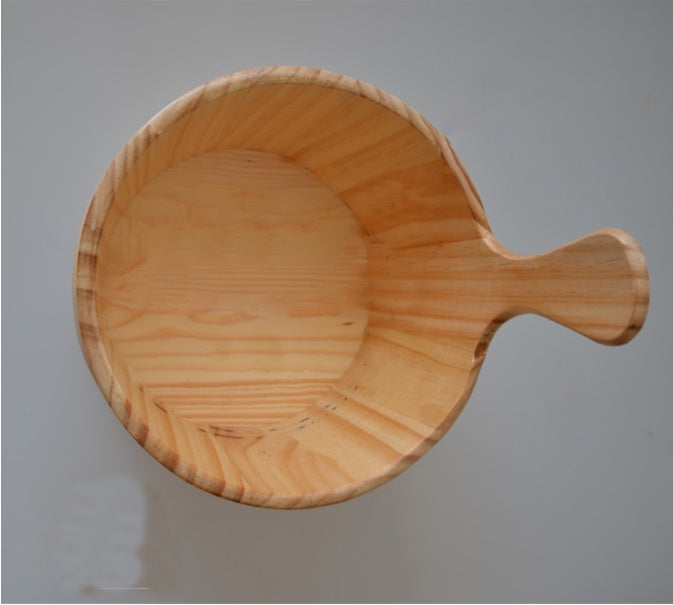 Natural Wooden Bath Bucket and Ladle Set for Eco-Friendly Spa Experience