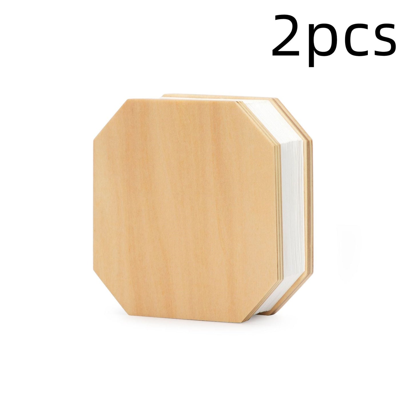 Natural Wood Octagonal Tissue Box Cover - Eco-Friendly Home Décor