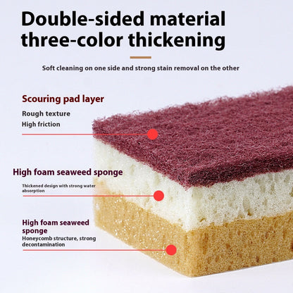 Eco-Friendly Multicolored Cleaning Sponges - Durable & Reusable