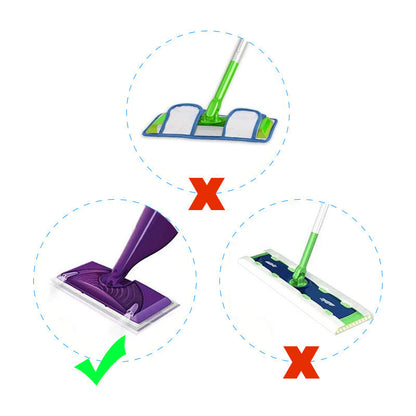 Eco-Friendly Reusable Microfiber Cleaning Pads - Blue Rectangular