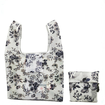 Eco-Friendly Reusable Shopping Bag - Multicolored Floral Pattern