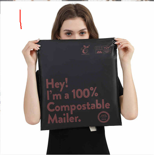 Eco-Friendly Compostable Mailer - Green, Biodegradable Shipping Solution