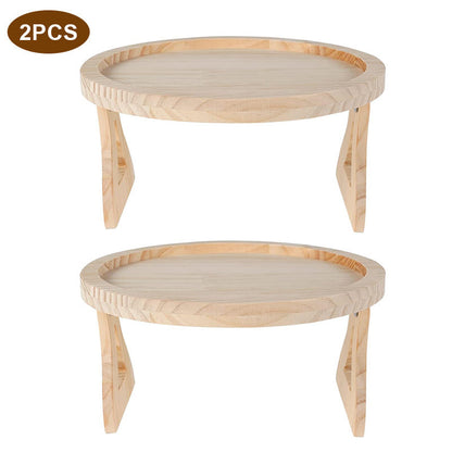 Eco-Friendly Bamboo Sofa Arm Tray - Natural Wood