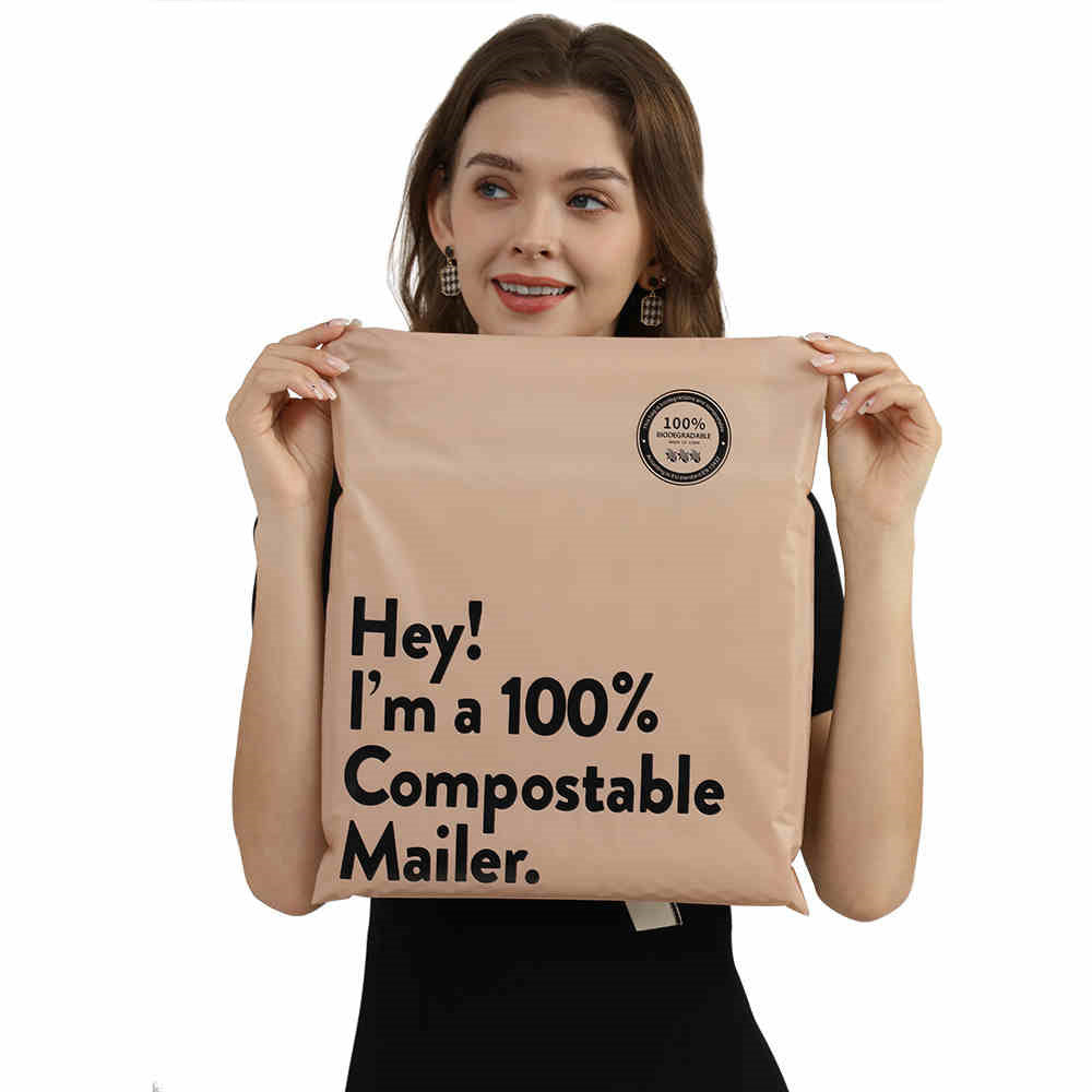 Eco-Friendly Compostable Mailer - Green, Biodegradable Shipping Solution