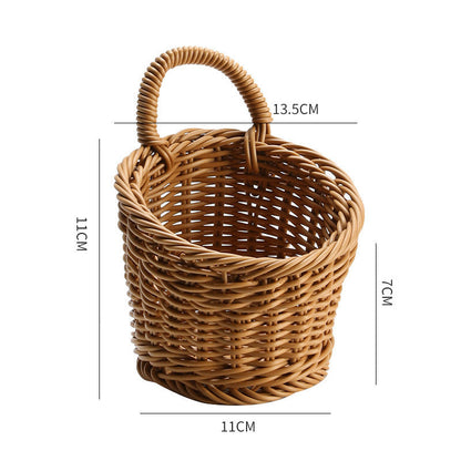 Eco-Friendly Hanging Wicker Baskets for Sustainable Home Organization