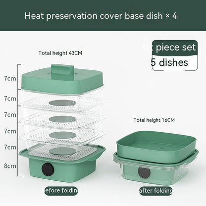 Smart Eco-Friendly Food Steamer with Reusable Trays