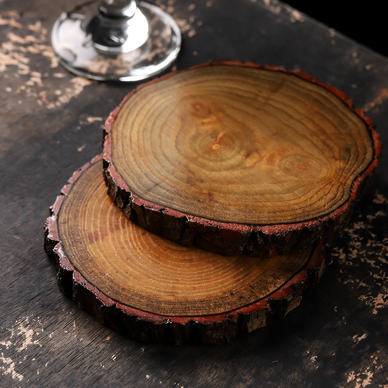 Natural Wooden Drink Coasters - Eco-Friendly, Durable, Biodegradable