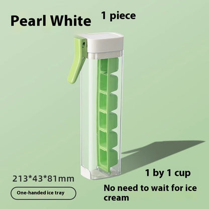 Hygienic Reusable Ice Cube Tray with Dispenser - Eco-Friendly Kitchen Essential